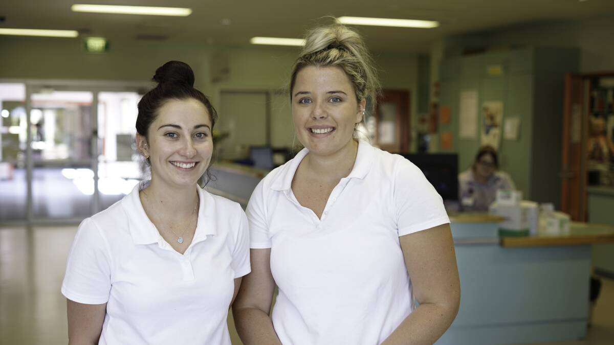 LOCAL NURSES: New graduate nurses Beth McGrath and Kristen Sutherland, both from Lithgow, are working at the hospital’s Inpatient Unit. Picture: SUPPLIED. 