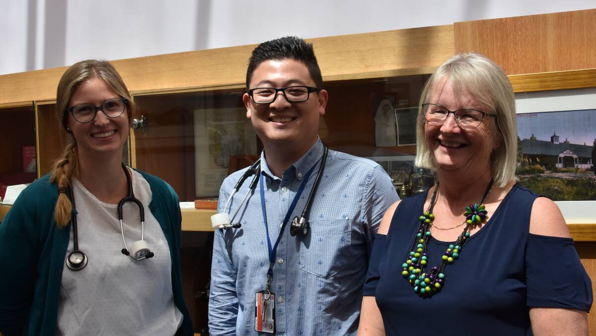 HAPPY FACES: Elspeth Jarman, Yu Henry Gao and Lithgow Hospital General Manager Jill Marjoram are excited about the hospitals new program. Picture: CIARA BASTOW
