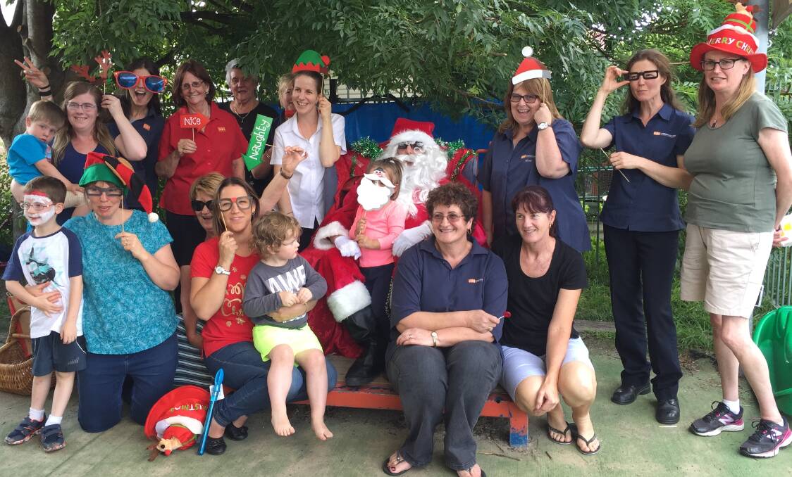FAREWELL: SDN Gumnut staff at the childcare centre's Christmas party. The childcare centre will be handed over to a new provider in February. Picture: SUPPLIED. 