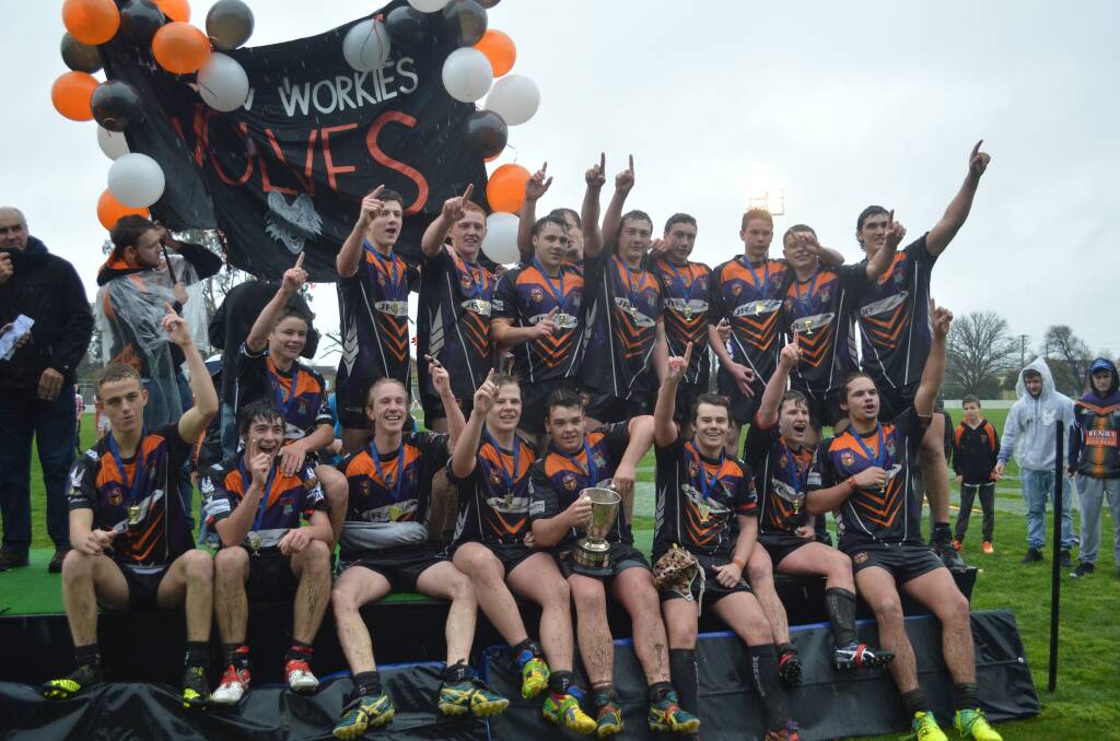 DROUGHT BROKEN: Lithgow Workies won their first under-18 title since 1986 in 2016. Picture: JUDE KEOGH