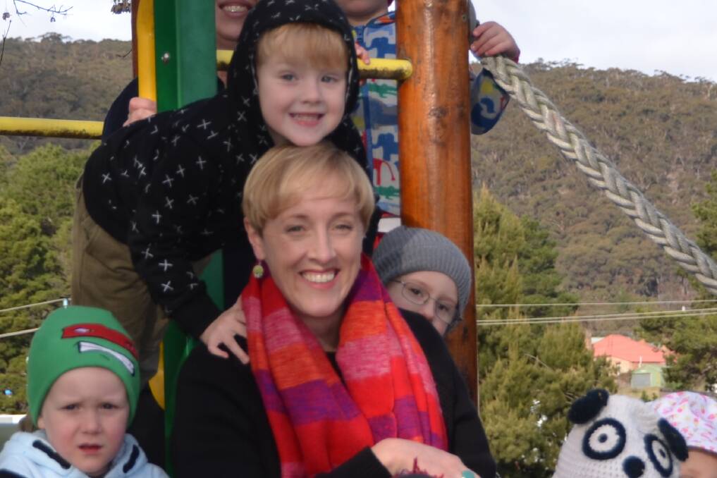 "POOR FORM": Parent Greer Ashworth said the council's decision did not not reflect the community's needs. Her son Jack (centre-top) attends Gumnut childcare centre. 