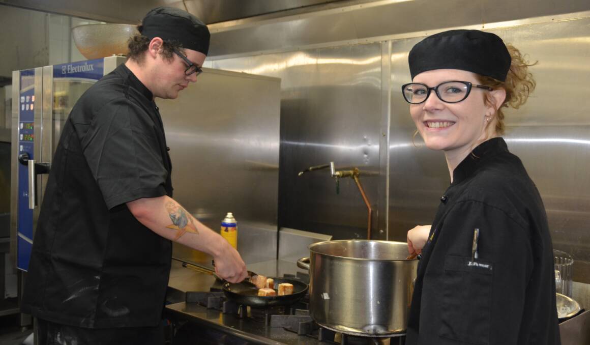 TEAM LITHGOW: Nicholas Dowler and Melanie Quinn will cook in a competition against 27 other clubs from around the state. 