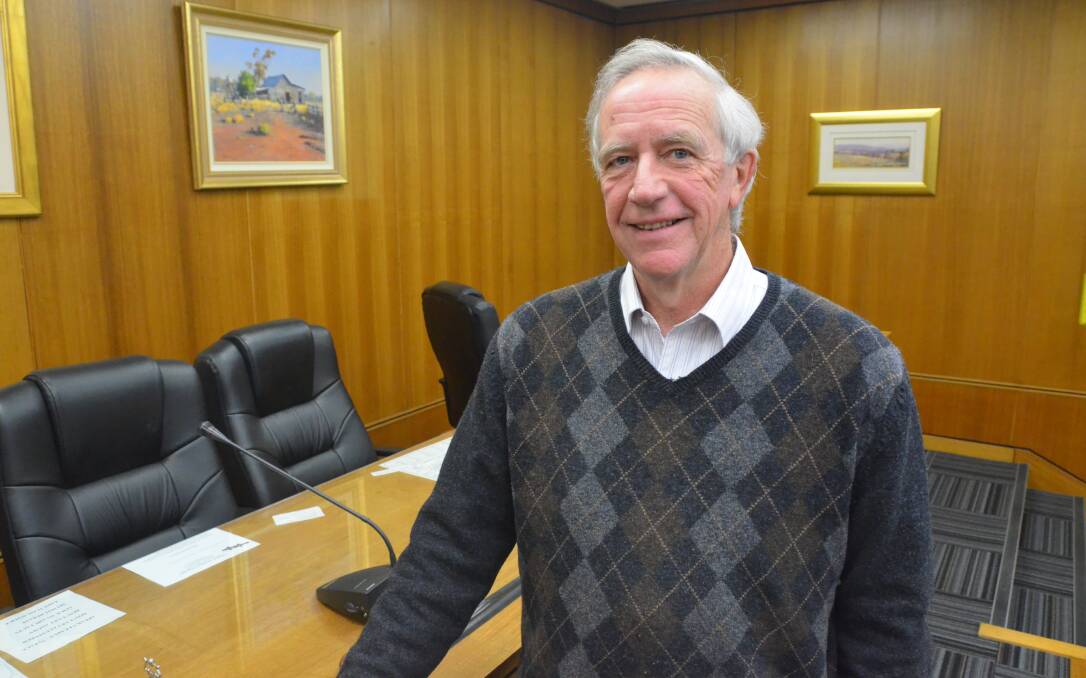CHAMBERS: Mayor Stephen Lesslie in the council chambers. Picture: HOSEA LUY. 
