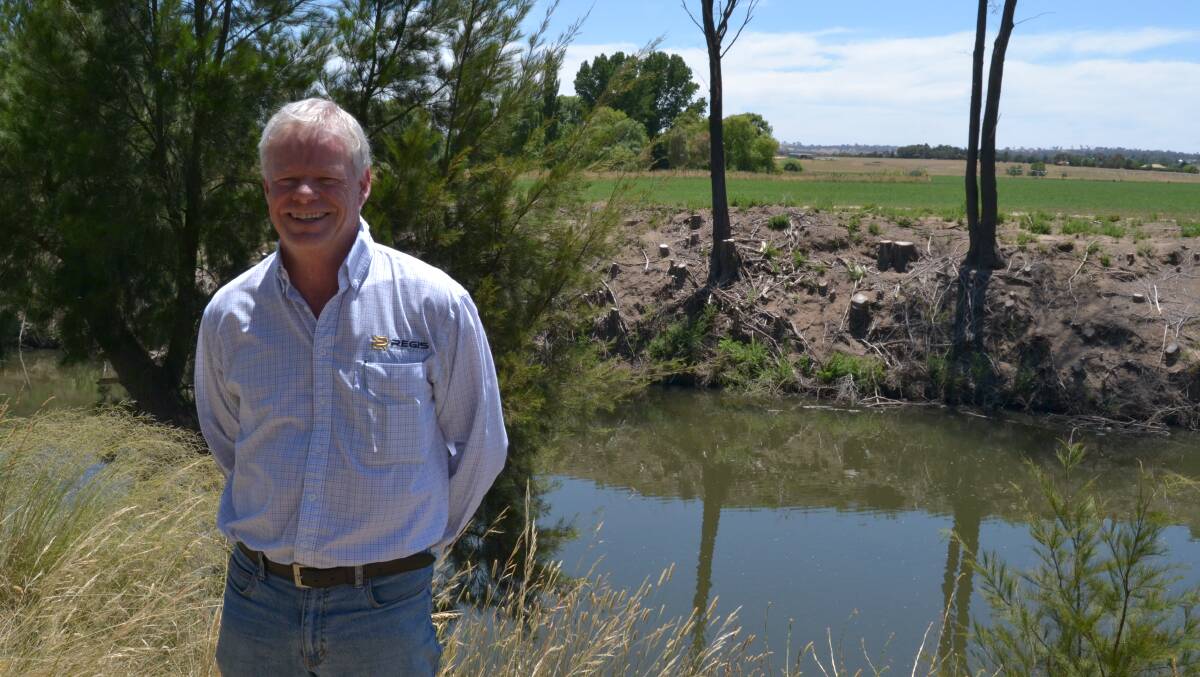 REGIS MANAGER: Rod Smith the NSW manager of ASX listed Regis Resources in front of the Macquarie River. Regis initially sought to use effluent which enters the river for the gold project. Picture: SUPPLIED.