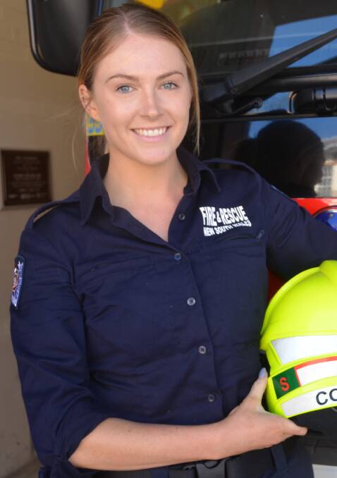 HORTICULTURIST AND FIREFIGHTER: Jenna Conran wanted to give back to the Lithgow community. Picture: PHOEBE MOLONEY. 
