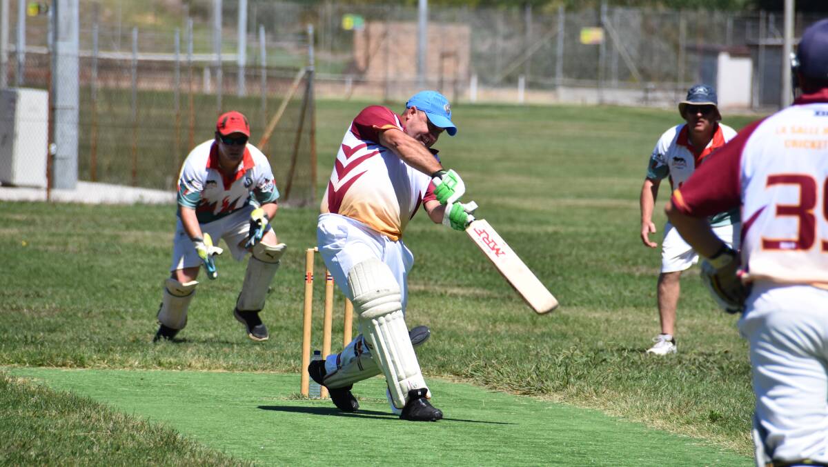 BUSY BEE: La Salle Hornets' Richard Sharp kept Lidsdale busy when he opened batting with Dave Glasson. Picture: PHOEBE MOLONEY. 