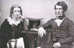 ENTREPRENEUR WITH HEART: Thomas Mort with his wife Theresa, believed to be photographed around 1847. PICTURE: Courtesy of the National Portrait Gallery of Australia.  