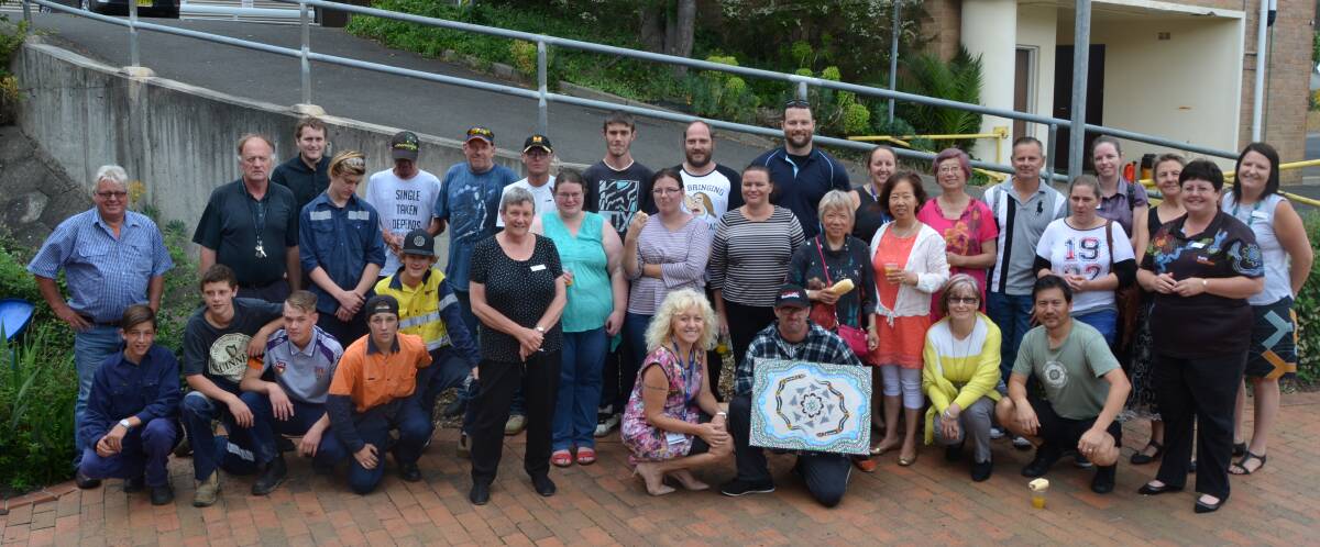 RAP BARBECUE: Lithgow TAFE staff and students celebrate the success of the TAFE Western's Reconciliation Action Plan.