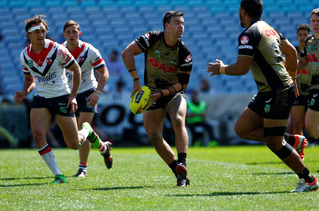 SEASON ENDS IN DISAPPOINTMENT: Penrith Panthers' Wayde Egan in action against the Sydney Roosters in the Holden Cup grand final. PHOTO: NRL Photos.