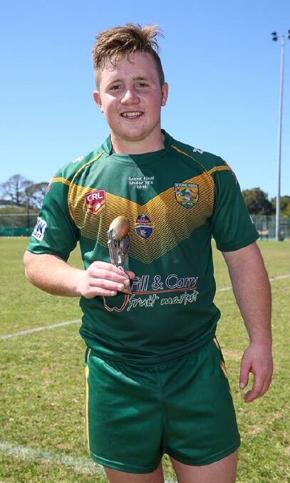 MAN OF THE MATCH: Bathurst St Pat's product McCoy White enjoyed a grand final to remember with Wyong, scoring a double in their under-19s, 24-22 win over Woy Woy. 