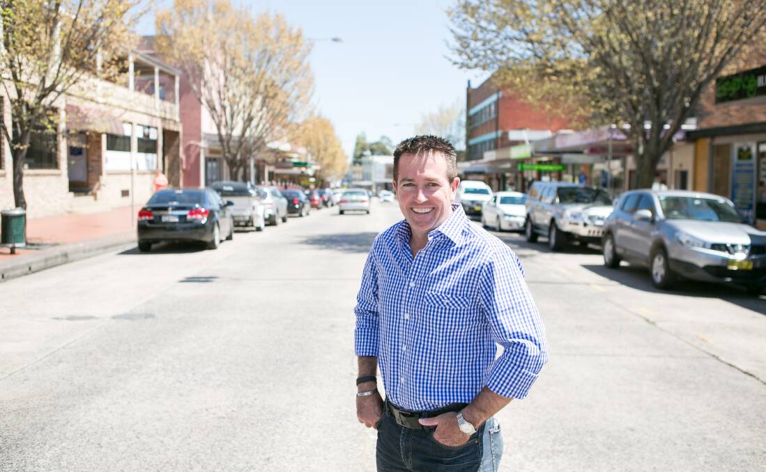 HERITAGE FUNDING BOOST: Member for Bathurst Paul Toole in Lithgow's Main Street. PHOTO: Supplied.