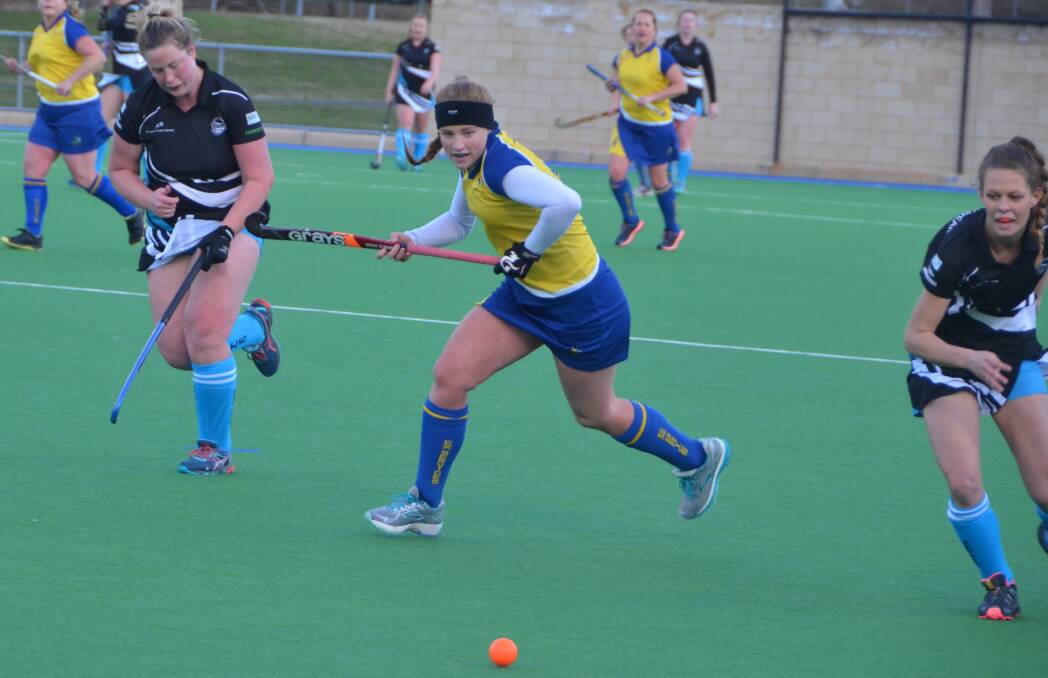NETTING WINS: Chloe Barrett was one of five goal scorers for Ex-Services in the side's five-goal victory over Zig Zag. Photo: JACOB GILLARD
