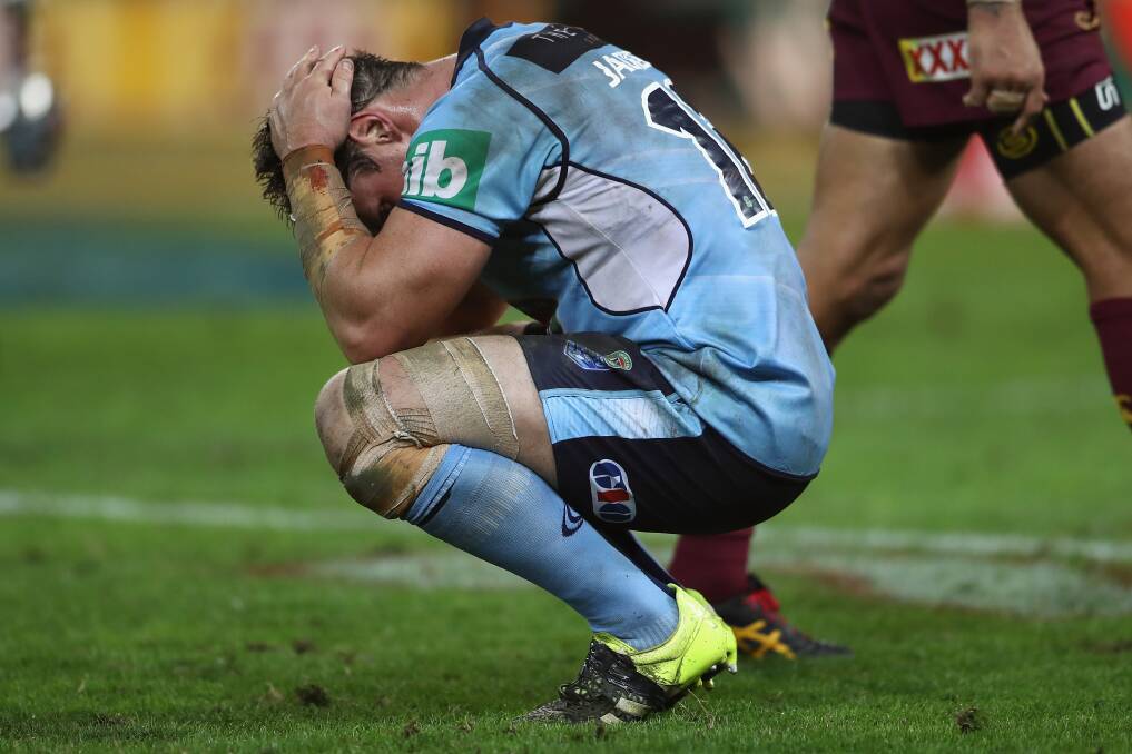 WE FEEL YA: Change it up NSW, Matt Findlay and Nick McGrath reckon, or face another State of Origin series ending like this. Photo: GETTY IMAGES