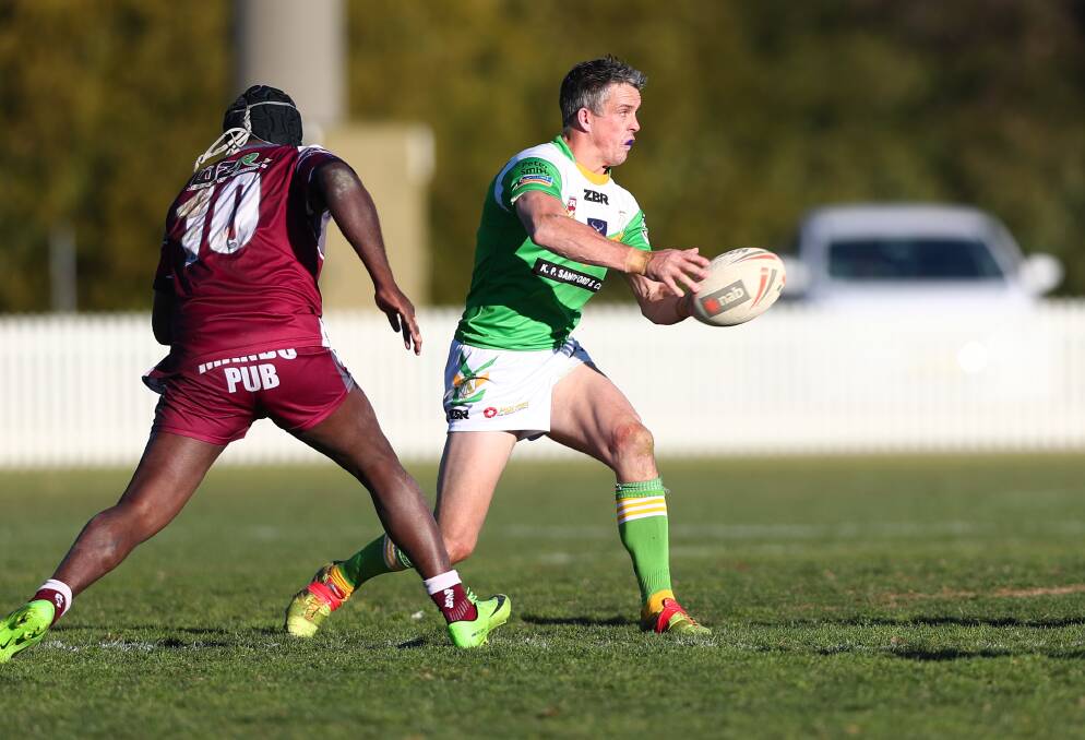 HUGE EFFORT: James Mortimer and CYMS were gutsy, but just fell short against Lithgow on Saturday. Photo: PHIL BLATCH