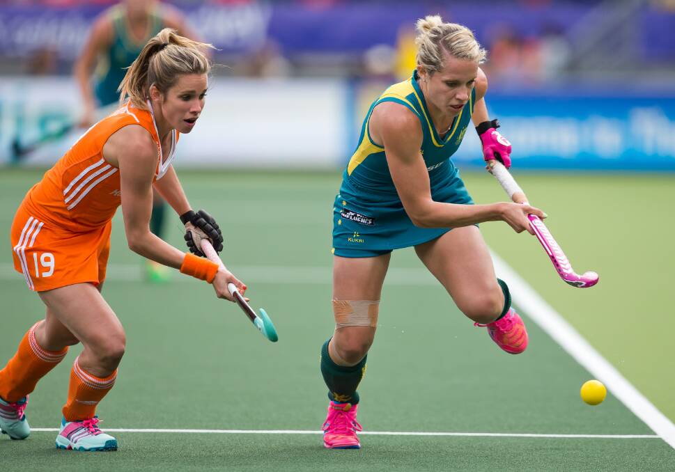 EDDIE THE OLYMPIAN: Former Kinross student Edwina Bone and her Hockeyroos landed in Chile on Monday to finish their Games preparation. Photo: GETTY IMAGES