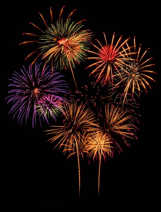 COLORFUL: The sky over Lake Wallace will be a dazzling delight on New Year's Eve with a fireworks display from Howard & Sons Pyrotechnics.