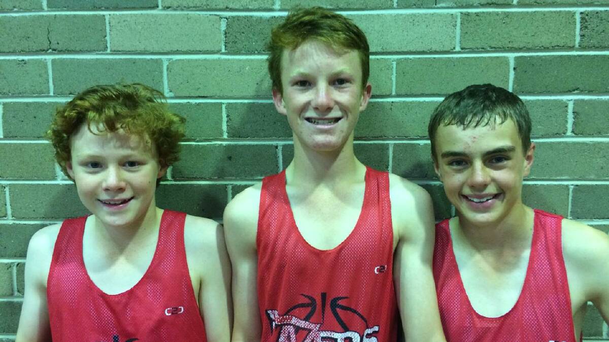 STATE REPS: Lachlan Thompson, Kade Inwood and Blake Goldspink.