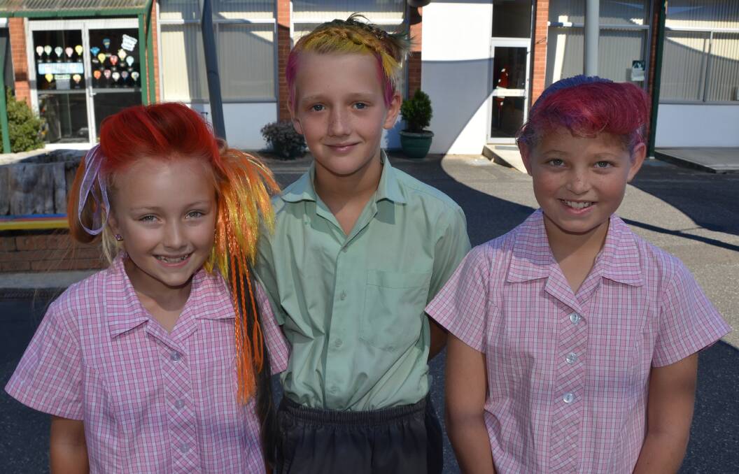 Students at St Patricks Primary showed their support for the Leukaemia Foundation on Thursday. This is in the lead-up to a World’s Greatest Shave event hosted by local women, Rachael Green and Courtney Slaven at Club Lithgow on March 18.