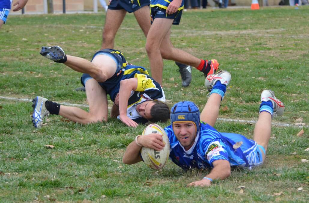 A BATTLE: Wallerawang and CSU had a tough competition throughout the match on Saturday, with the Warriors coming out on top. Pictures: SUPPLIED. 