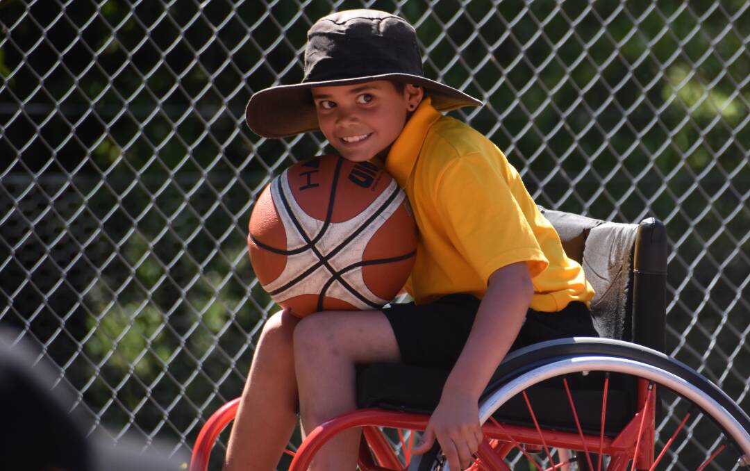 Students at Zig Zag Public School enjoying a morning of wheelchair basketball. Pictures: HOSEA LUY