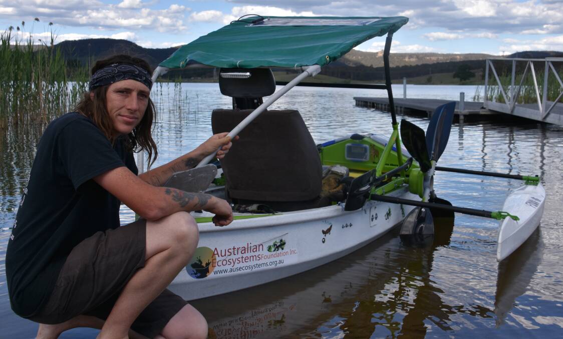 CONSERVATION ADVENTURE: Matty Hunter will soon embark on a trip down the Murray River in the name of protecting our endangered species. Picture: HOSEA LUY