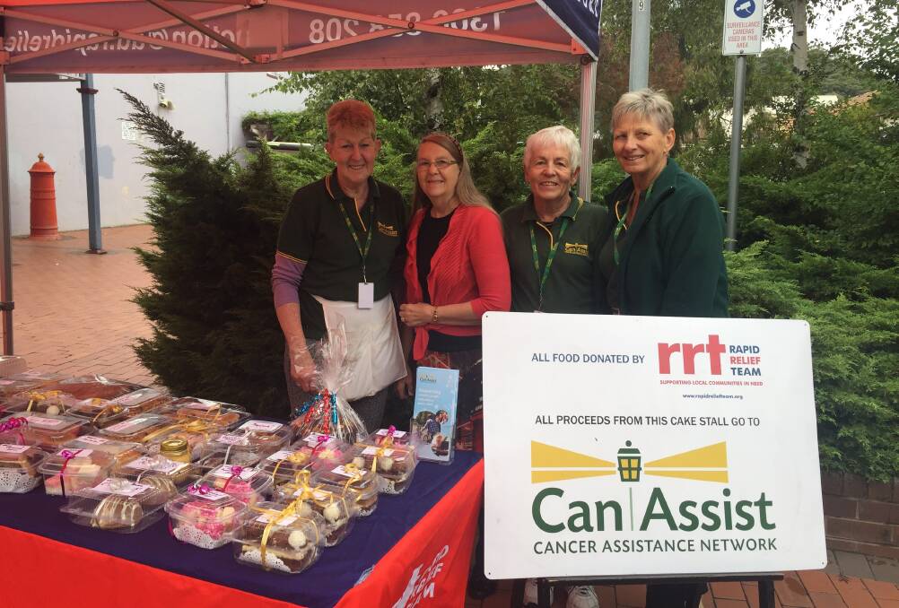 Olive Ward, Ruth Shead (Rapid Response Team), Ellen Staines and Lesley Townsend from Can Assist have all your sweet treat needs covered.