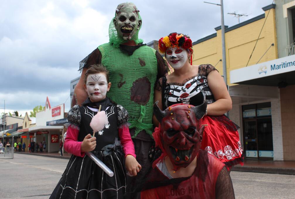 SCARY: Lithgow Halloween 2017 organisers will be hoping hordes of weird and wonderful characters flock to Main Street for this year's event. Picture: JACOB GILLARD