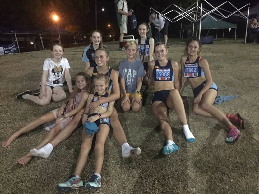 WINNERS ARE GRINNERS: Lithgow Athletics Club had a great day out at the regional championships in Dubbo on the weekend. It was a family affair with parents helping out as much as they could.