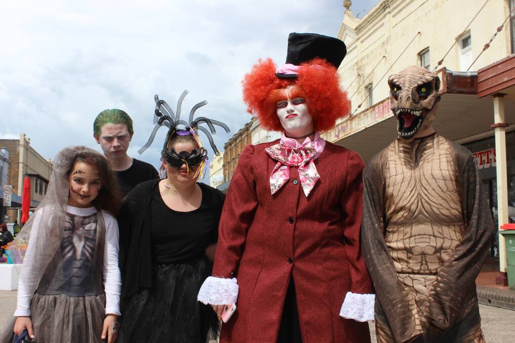 Some weird and wonderful characters from Lithgow's Halloween celebrations in 2016. Picture: JACOB GILLARD