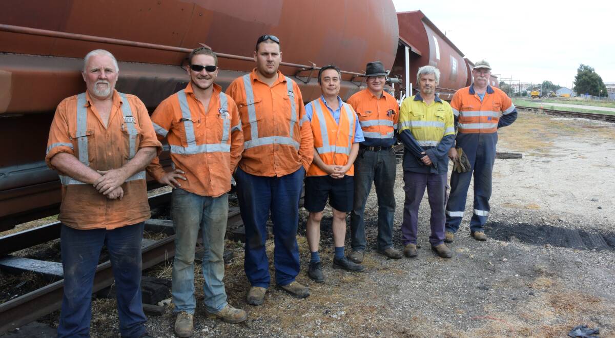 GOOD WORK: The team at the Lithgow Rail Workshop have been tasked with converting 180 rail wagons. Photo: Hosea Luy
