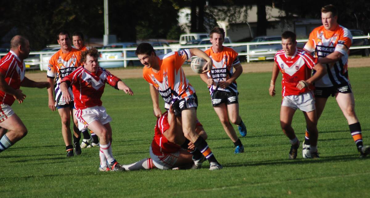 Poorer without him: Jeremy Fittler in action for the Lithgow Workies Wolves in 2012. The club has been devastated by his death. Photo: FILE