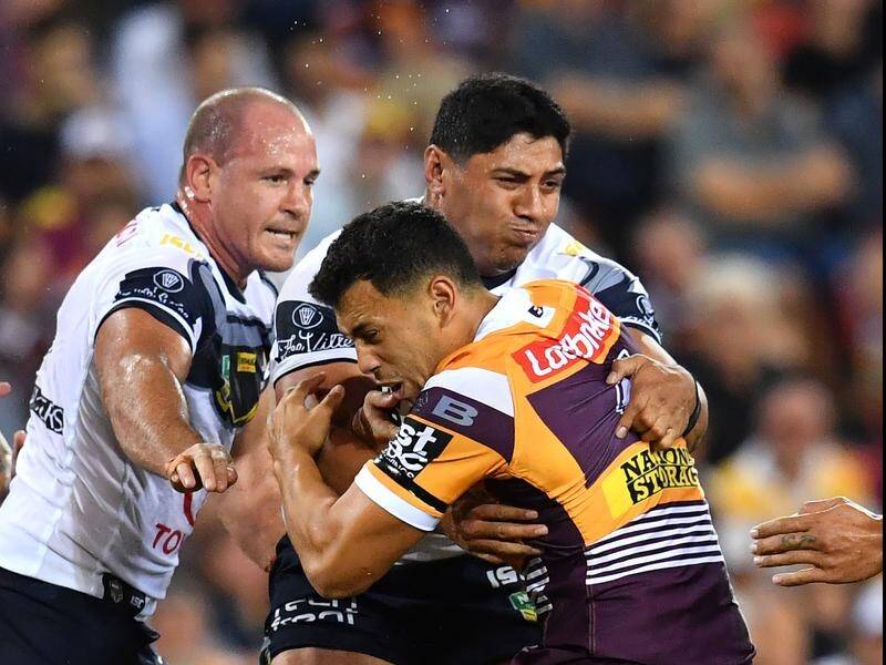 Jason Taumalolo (r) says the Cowboys got into some bad habits in their loss to Brisbane.