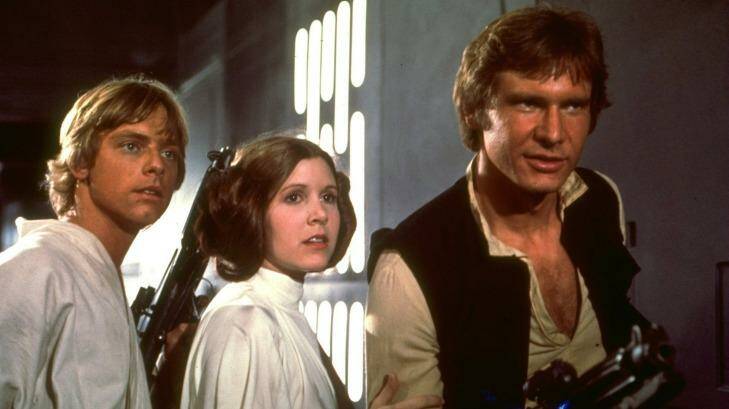 Iconic images: <i>Star Wars</I>  starring Mark Hamill, left, Carrie Fisher, and Harrison Ford.
