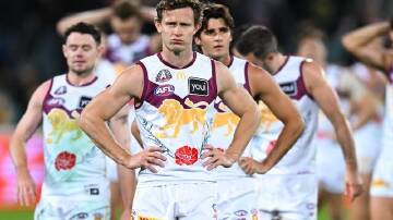Ryan Lester and the Lions were left with headaches after Brisbane's mauling at Manuka Oval. (Lukas Coch/AAP PHOTOS)