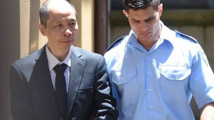 Robert Xie leaves court after the jury was discharged. Photo: Nick Moir