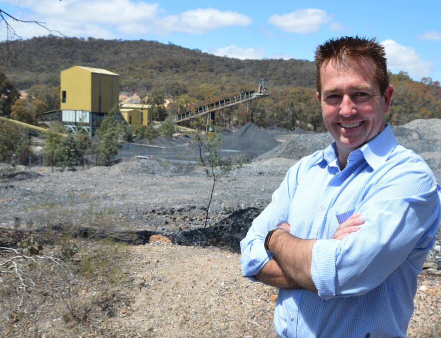 CELEBRATING: Bathurst MP Paul Toole made the announcement that the mine would reopen on Monday, February 5. 