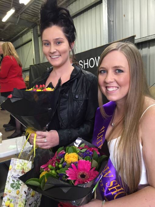 SHOWGIRL: Good luck to Cassidy Wilson who will represent Lithgow at the Zone 5 Show Girl competition. She is pictured with Gemma King (right). 