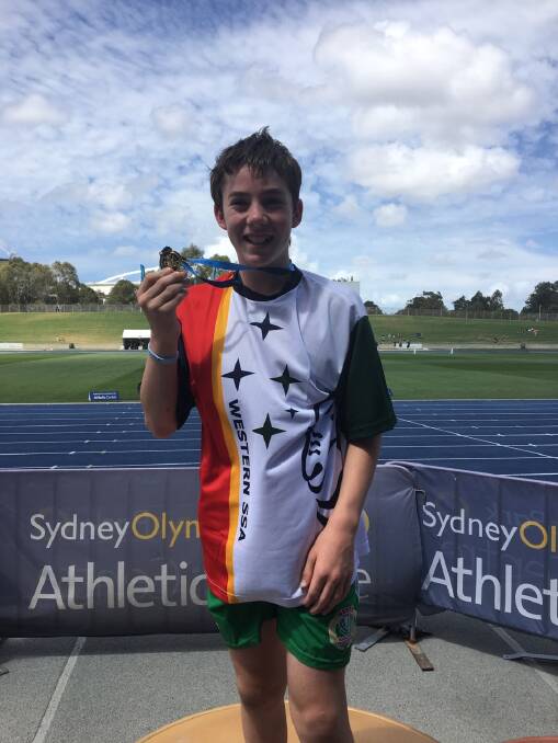 AIMING HIGH: Angus Clues, 11, claimed two gold medals at the recent PSSA State Championships in Homebush. Picture: SUPPLIED. 