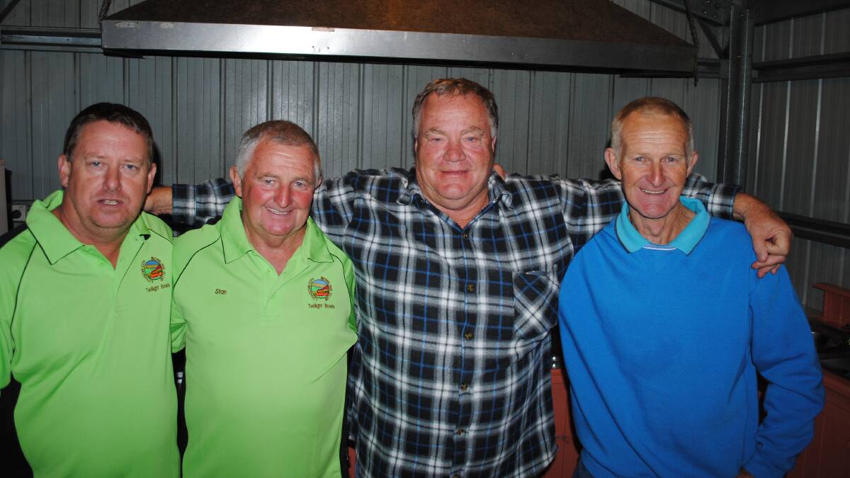 WINNERS: Ritchie Bilby (most improved), Stan Campbell (champion), Peter Kearney (runner-up) and Darryl Campbell (third). Picture: SUPPLIED. 