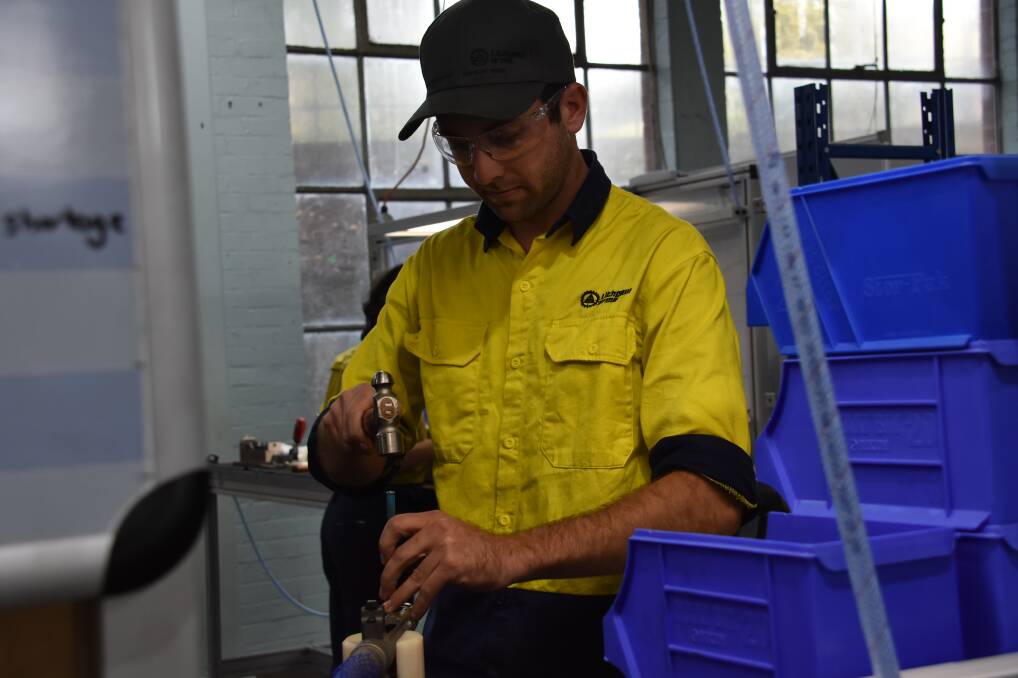 POTENTIAL TO GROW: On the production line at Thales, Lithgow. Picture: KIRSTY HORTON. 