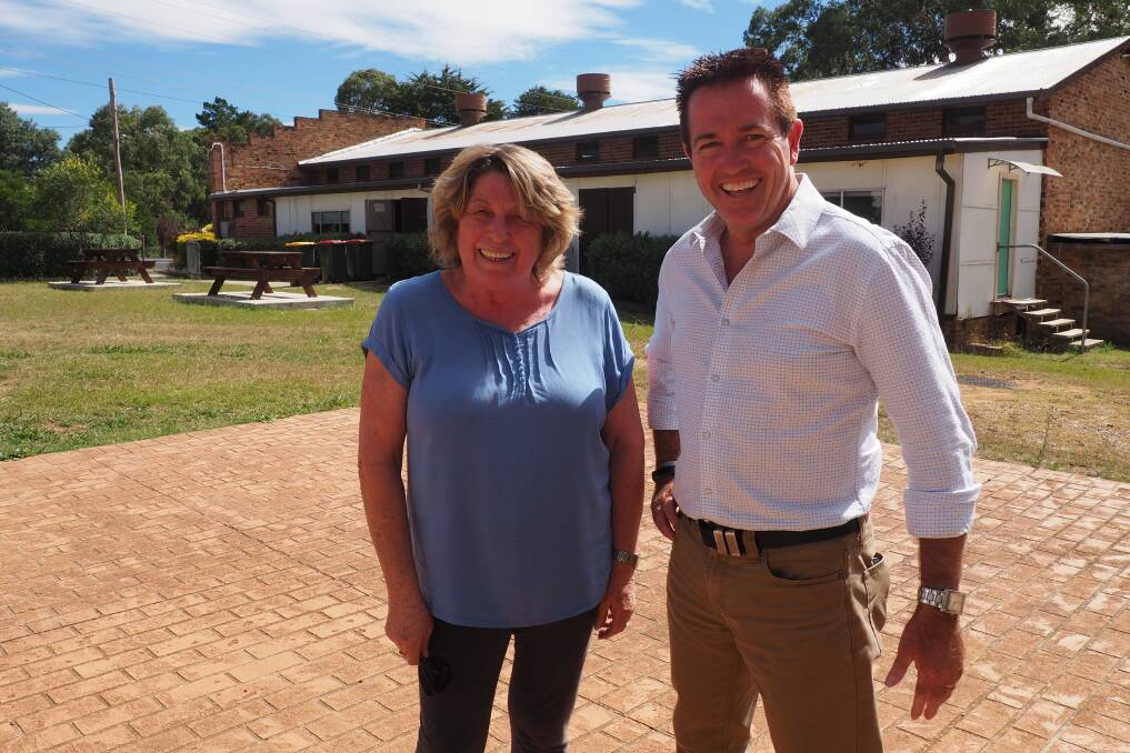 FUNDS: Bathurst MP Paul Toole with Capertee Progress Association vice president Judy Eckersley. Picture: SUPPLIED. 