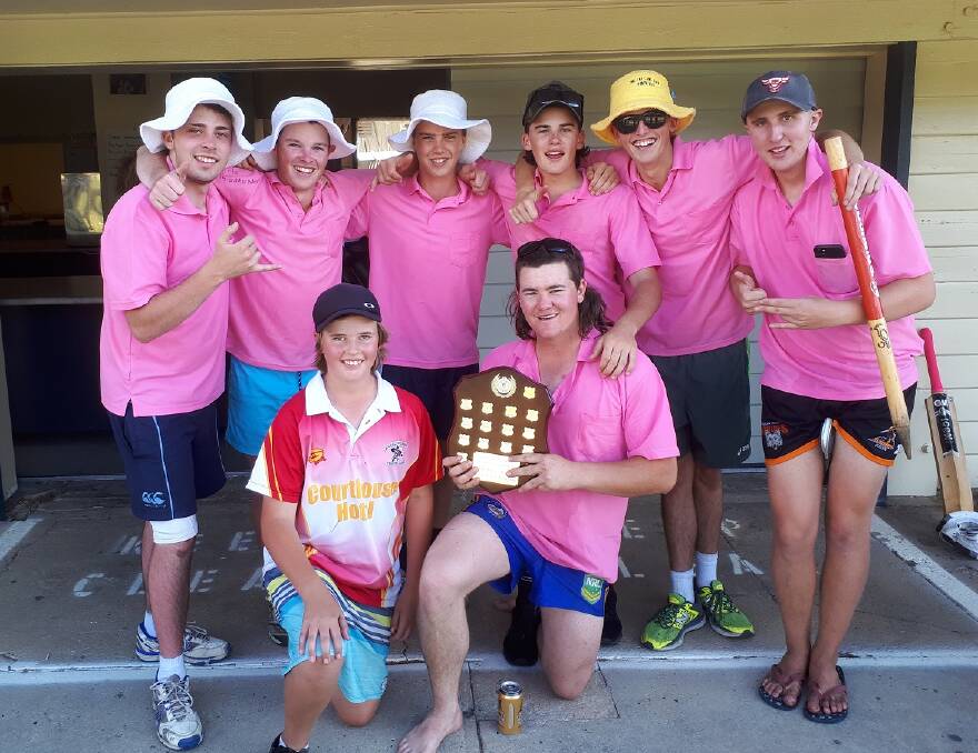 YGC: B grade winners Blake Caldwell, Brock Barry, Will Hutchinson, Pacey Stockton, Connor Brown, Hayden Wren, Isaiah Wren and Mitch Redding. Picture: SUPPLIED. 