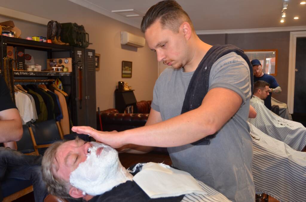 A CLEAN START: Peter Sweeney starts November with a close shave at Tough Grind before starting his mo afresh for his fundraising efforts. 