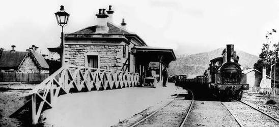 A RICH HISTORY: Bowenfels station in 1870. The school was set up near the railway (you can see it in the background), in the historic building that now houses Zambrero. Picture: SUPPLIED. 