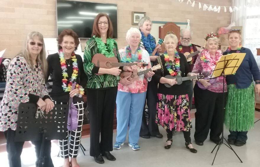 JOIN IN: Lithgow's ukulele group bringing happiness to all. Picture: SUPPLIED. 