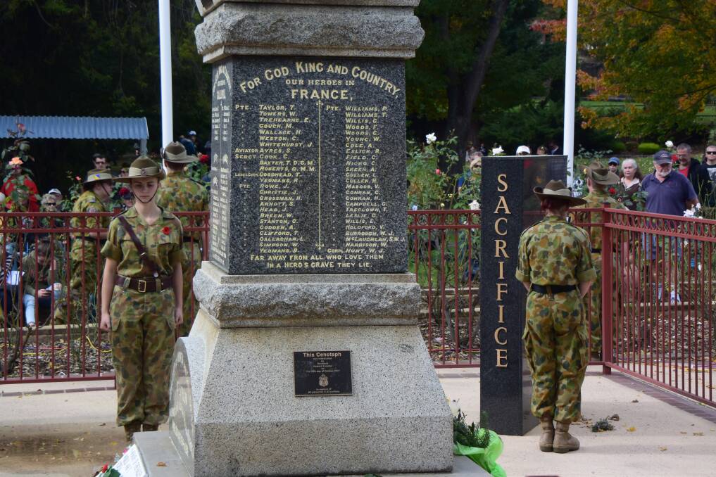 The Lithgow Cenotaph. Picture: PHOEBE MOLONEY. 