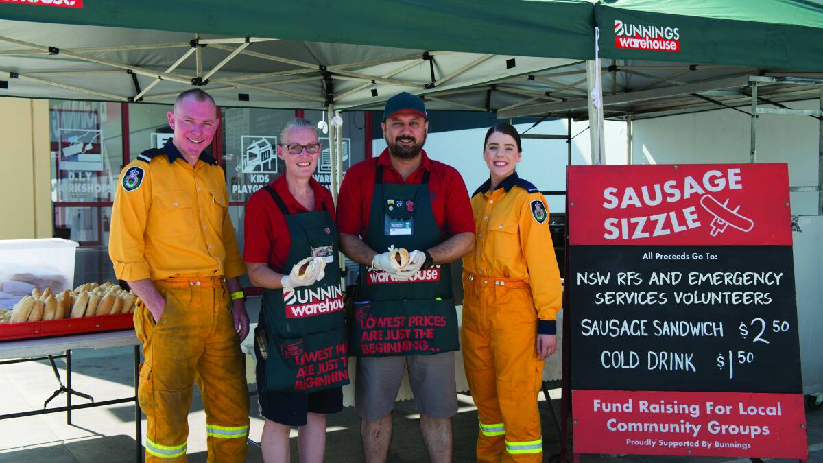 SUPPORTING EMERGENCY SERVICES: January 20, sausage sizzles at Bunnings stores will be supporting our volunteers. Picture: SUPPLIED. 
