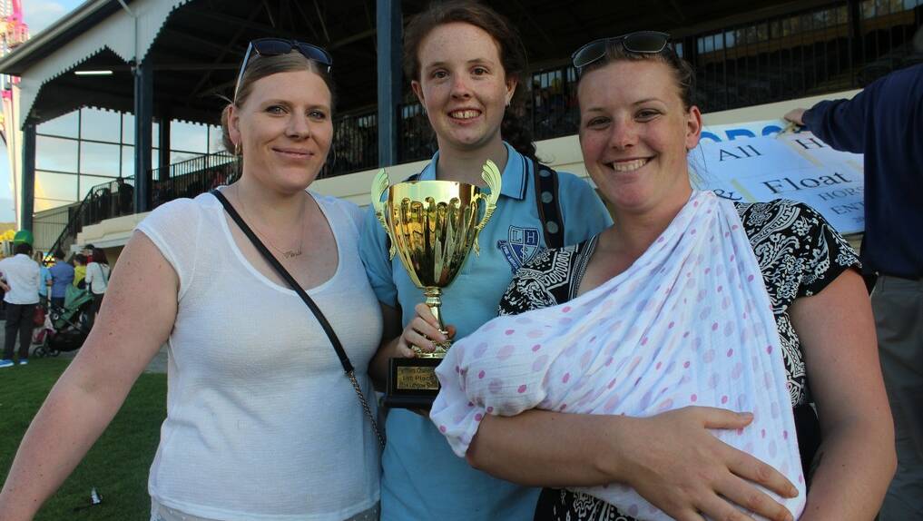 THE GREAT LITHGOW SHOW AG CHALLENGE: Karla Fairall, Chloe Hosa and Heather Fairall.