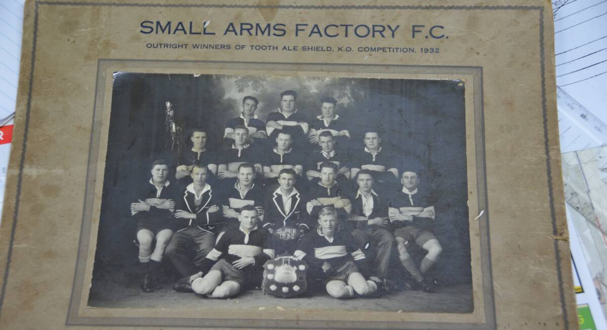 SAF RUGBY LEAGUE: Outright winners of the Tooth Ale Shield knockout competition 1932. From left are, back row, C Wheeler, C Shawcross and J Keay; second from back, T Shawcross, J Anderson, G Clarke, J Morris and A Shawcross; second from front, R Sedgman, S Bolt, captain H Bailey, coach AE Bolt, secretary C Wilkinson, K Young and L Bradley; front row S Sutor and J Furbank. 	lm112514saf
