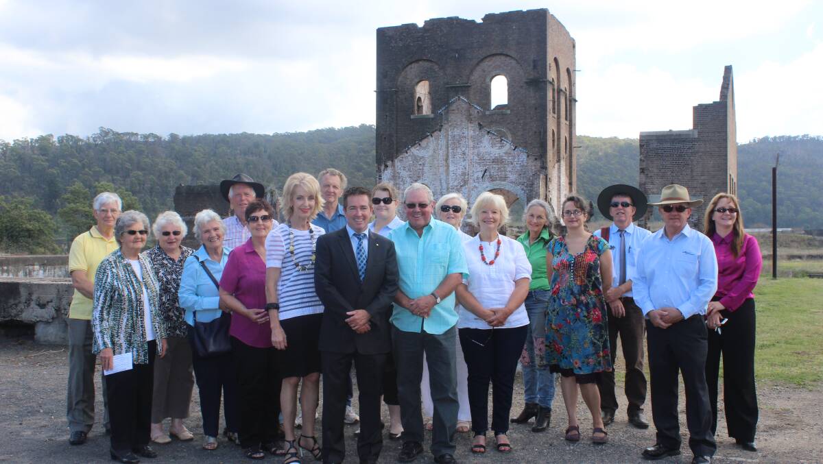 REPRESENTATIVES of community organisations members joined with members of council and Member for Bathurst Paul Toole to hear the $300,000 worth of good news at Blast Furnace Park. 	lm030415blast